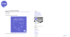 Desktop Screenshot of blog.pinger.com