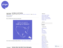 Tablet Screenshot of blog.pinger.com